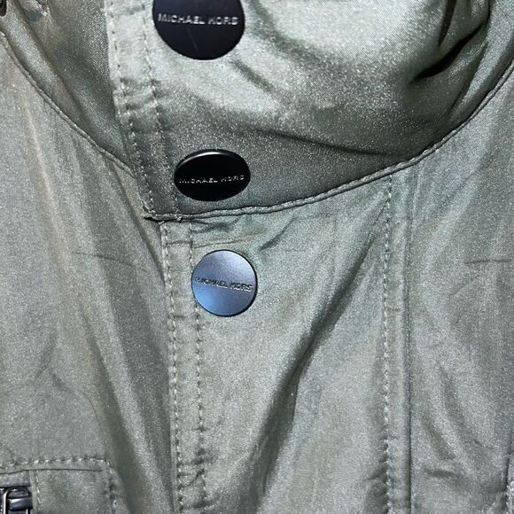 NWOT Michael Kors Mens Military Field Jacket Coat Green Size M - Picture 4 of 12